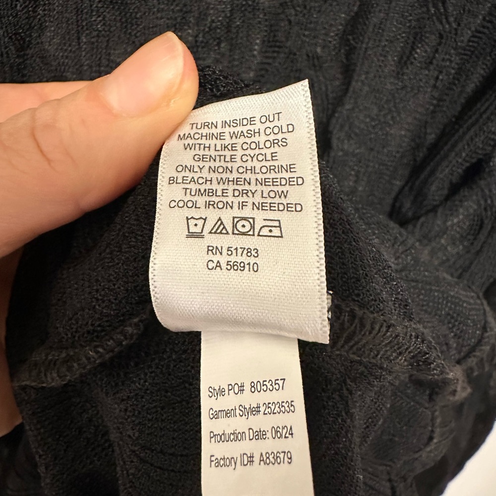 Maurices Black Sheer Mock-neck - Picture 5 of 8